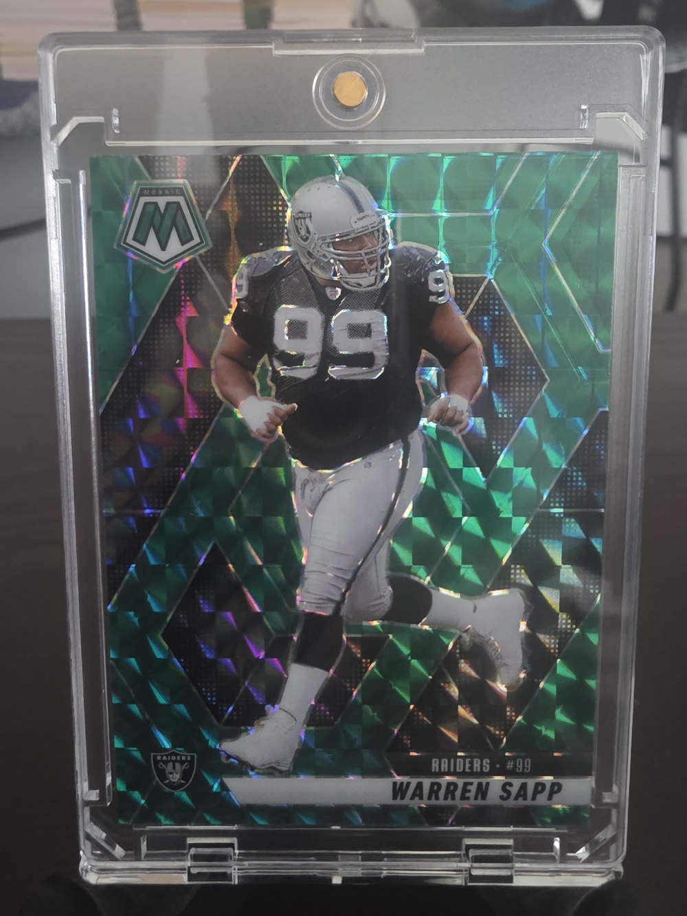 Panini Black and Silver Warren Sapp Football Card